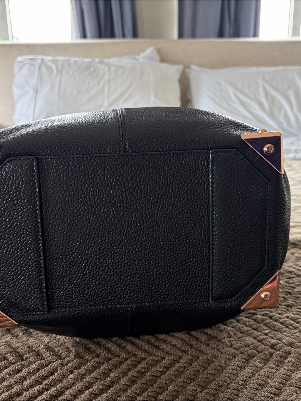 Alexander Wang Pebbled Leather Rose Gold Authentic Satchel - Picture 3 of 12